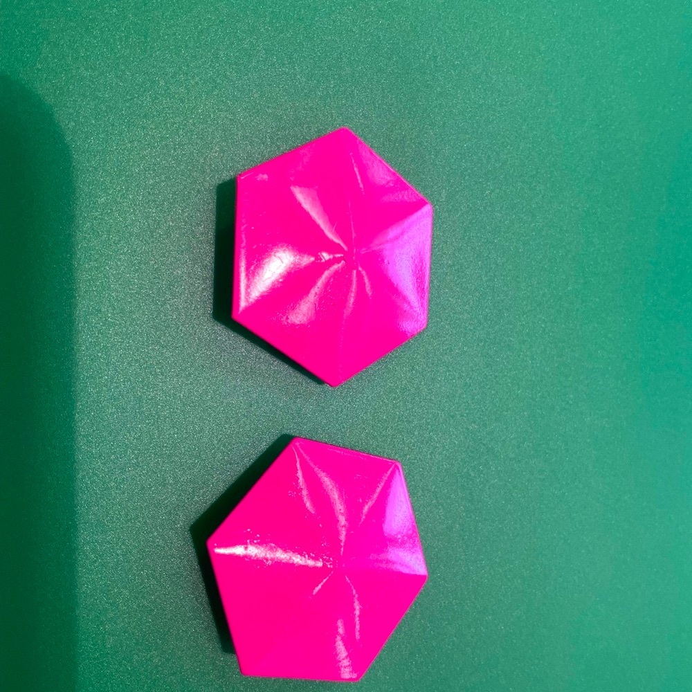 Pink Hexagonal Accessories